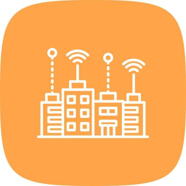 Akıllı Şehir Yaratıcı Simgeleri Tasarımı