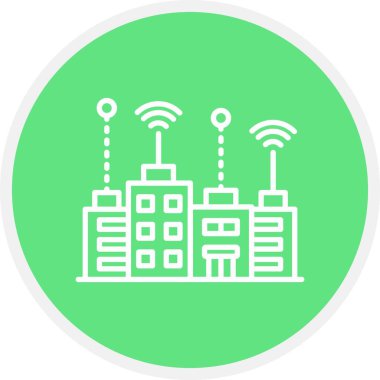 Akıllı Şehir Yaratıcı Simgeleri Tasarımı