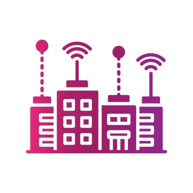 Akıllı Şehir Yaratıcı Simgeleri Tasarımı