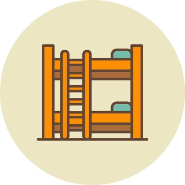 Bunk Bed Creative Icons Desig