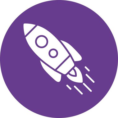  Inclined Rocket Creative Icons Desig