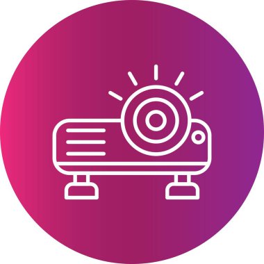 Projektör Yaratıcı Simgeler Tasarımı