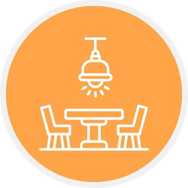 Yemek Masası Yaratıcı Simgeleri Tasarımı