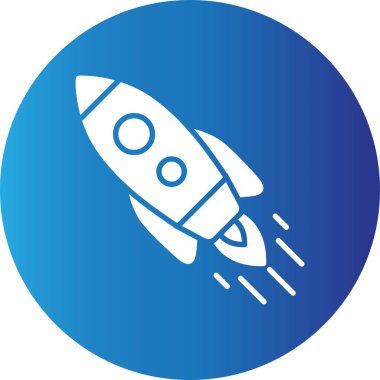  Inclined Rocket Creative Icons Desig