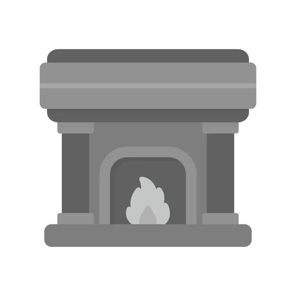 Fireplace Creative Icons Desig — 图库矢量图片