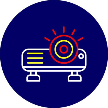 Projektör Yaratıcı Simgeler Tasarımı