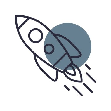  Inclined Rocket Creative Icons Desig