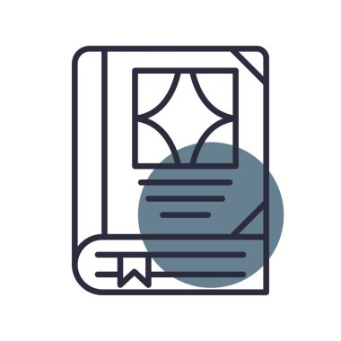 Kapatılan Kitap Yaratıcı Simgeler Tasarımı