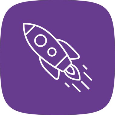  Inclined Rocket Creative Icons Desig