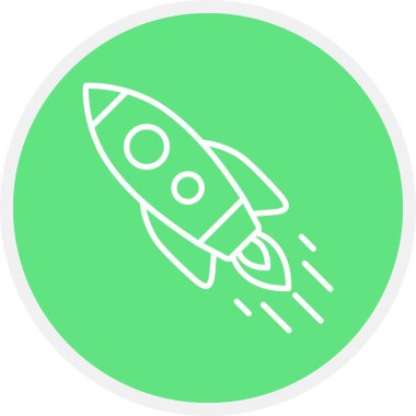  Inclined Rocket Creative Icons Desig
