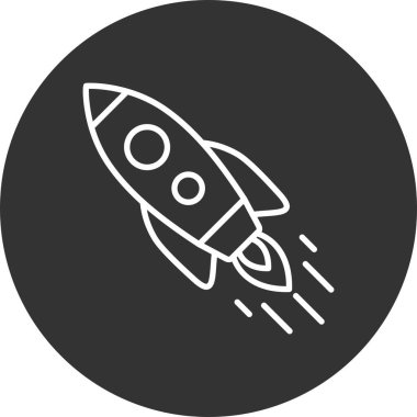  Inclined Rocket Creative Icons Desig