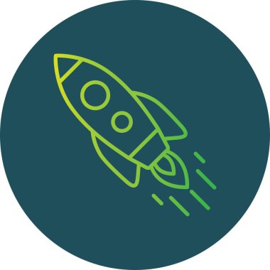  Inclined Rocket Creative Icons Desig
