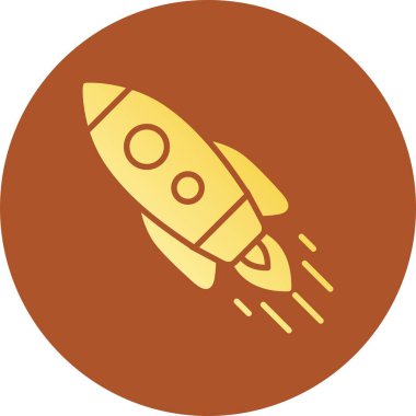  Inclined Rocket Creative Icons Desig