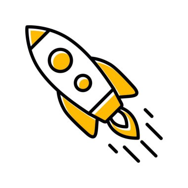  Inclined Rocket Creative Icons Desig