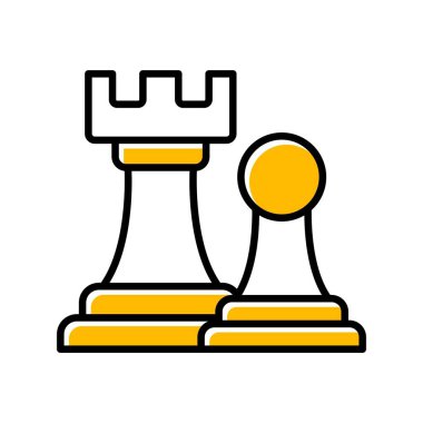 Satranç Kuleleri Yaratıcı Simgeler Tasarımı