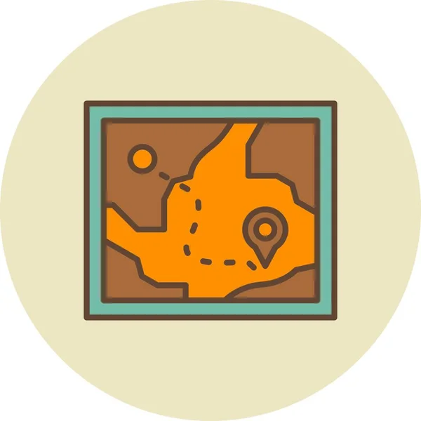 Map Creative Icons Desig — Stockový vektor