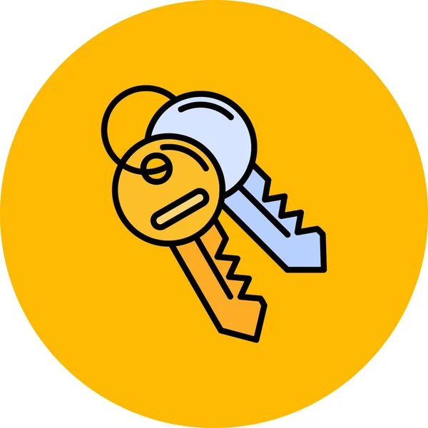 Keys Creative Icons Desig — Archivo Imágenes Vectoriales
