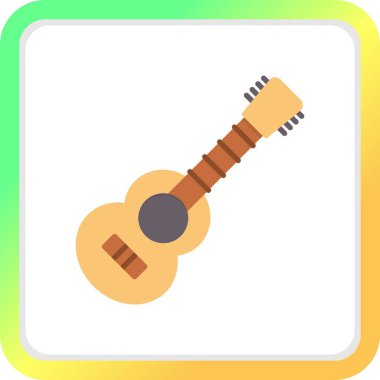  Akustik Gitar Yaratıcı Simgeler Tasarımı