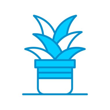 Bitki Saksısı Yaratıcı Simgeler Tasarımı