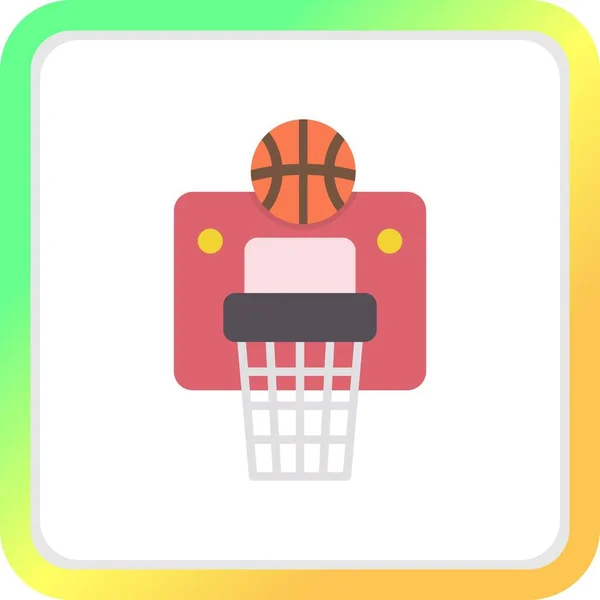 Basketball Hoop Icônes Créatives Desig — Image vectorielle