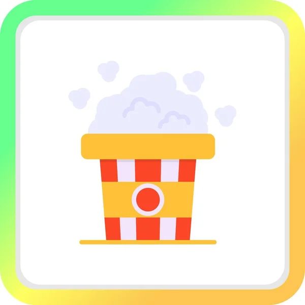 Popcorn Creative Icons Desig — Vetor de Stock