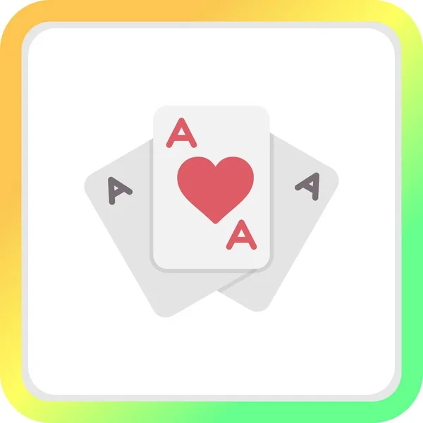 Playing Cards Creative Icons Desig — Stockový vektor