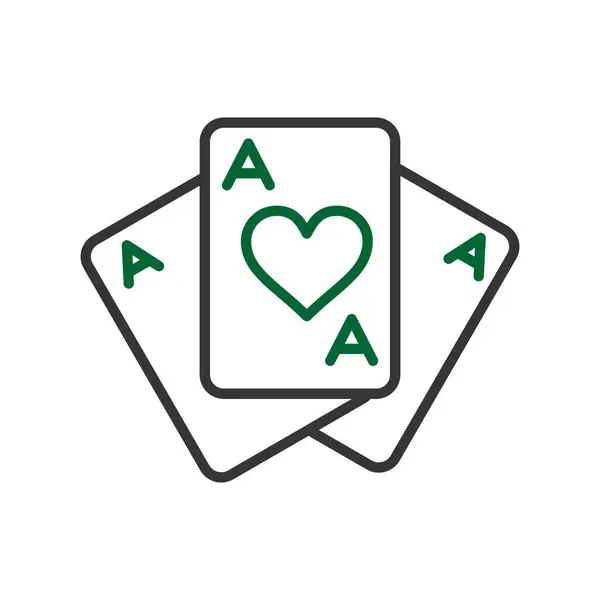 Playing Cards Creative Icons Desig — Stok Vektör