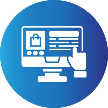 Çevrimiçi Alışveriş Yaratıcı Simgeler Tasarımı