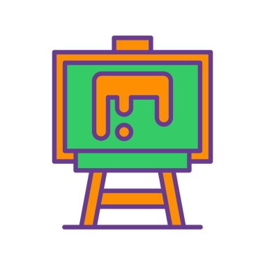 Paint Canvas Creative Icons Desig