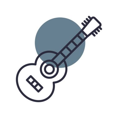  Akustik Gitar Yaratıcı Simgeler Tasarımı