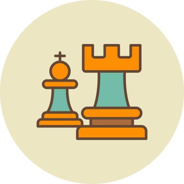  Satranç Parçası Yaratıcı Simgeler Tasarımı