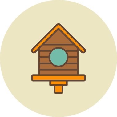 Kuş Evi Yaratıcı Simgeleri Tasarımı