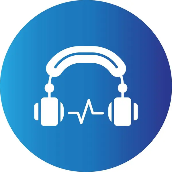 Kulaklık Yaratıcı Simgeler Tasarımı — Stok Vektör