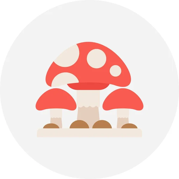 Mushroom Creative Icons Desig — Stock Vector