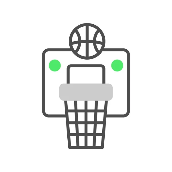 Basketball Hoop Creative Icons Desig — Image vectorielle