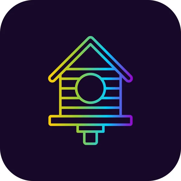 Birdhouse Creative Icons Desig — Stock Vector
