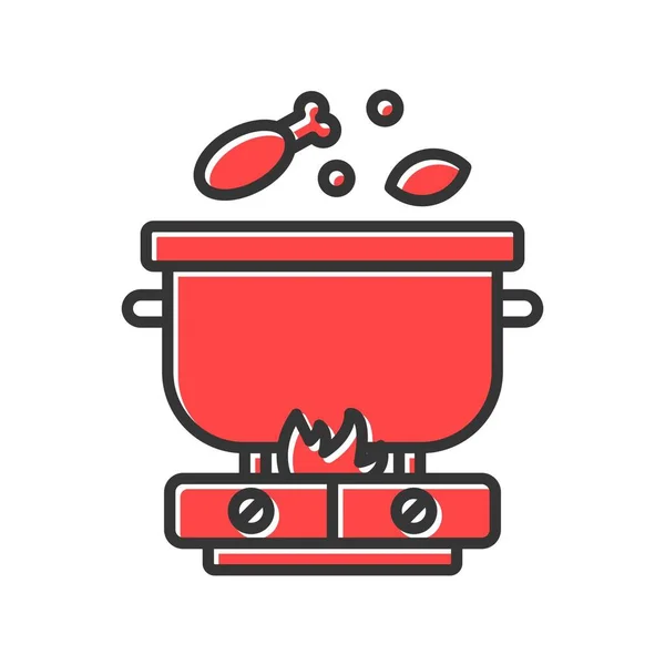 Icônes Créatives Cuisine Desig — Image vectorielle