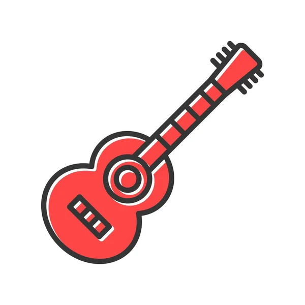 Акустична Гітара Творчі Ікони Desig — стоковий вектор