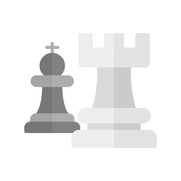 Schachfigur Kreative Ikonen Desig — Stockvektor