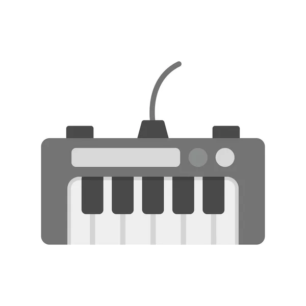 Zongora Billentyűzet Creative Icons Desig — Stock Vector