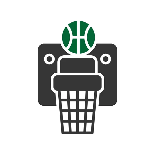 Basketball Hoop Creative Icons Desig — Vettoriale Stock