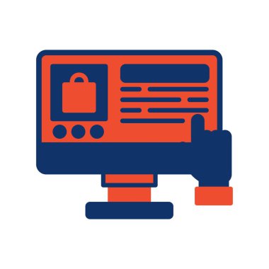 Çevrimiçi Alışveriş Yaratıcı Simgeler Tasarımı