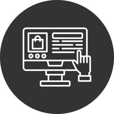 Çevrimiçi Alışveriş Yaratıcı Simgeler Tasarımı