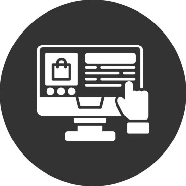 Çevrimiçi Alışveriş Yaratıcı Simgeler Tasarımı