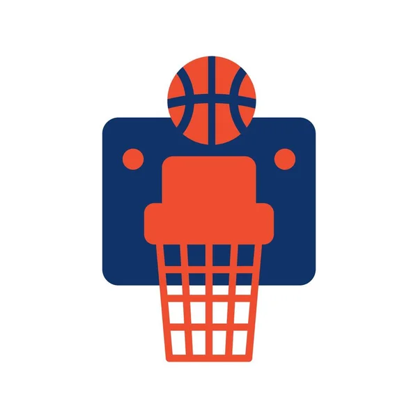 Basketball Hoop Creative Icons Desig — Image vectorielle