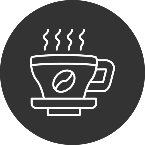 Café Ícones Criativos Desig — Vetor de Stock