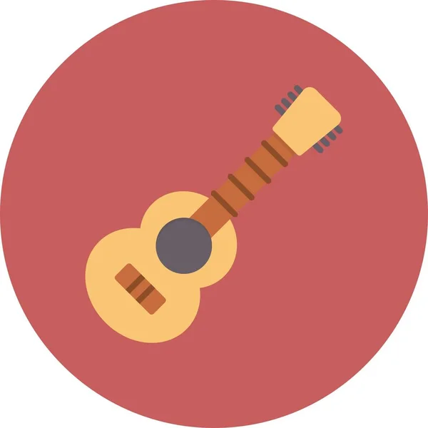 Acoustic Guitar Creative Icons Desig — Stock Vector