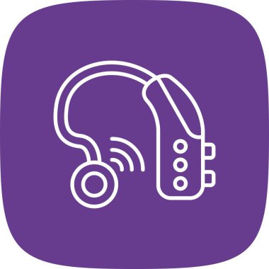 İşitme Yardımı Yaratıcı Simgeler Tasarımı