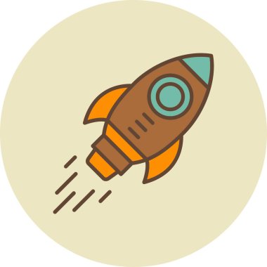 Roket Yaratıcı Simgeler Tasarımı