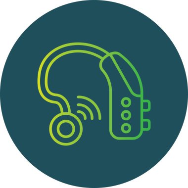 İşitme Yardımı Yaratıcı Simgeler Tasarımı